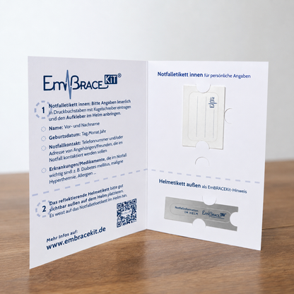 EmBRACEKit Helmaufkleber Klein Stickerset