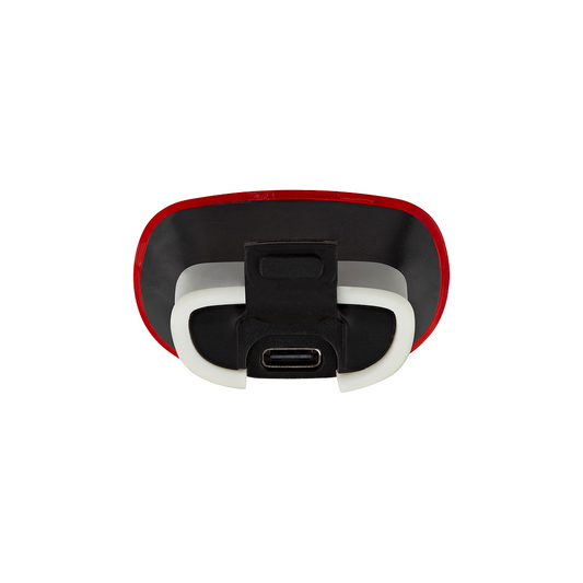 Rotes LED-Rücklicht am KED Meggy Spark Kinderhelm